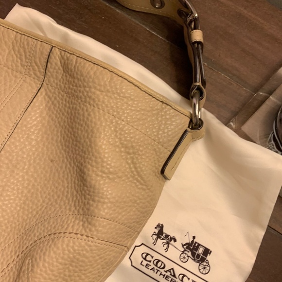Coach leather bag - cream - Picture 2 of 6